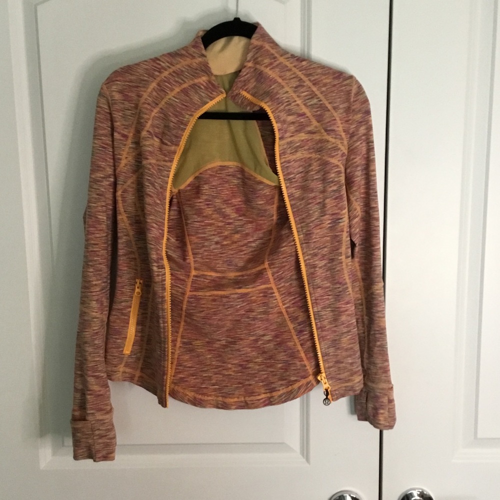 Lululemon Athletica Orange Pink Define Jacket Performance Fit